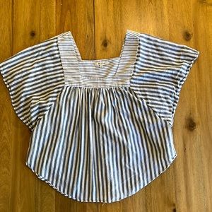 EUC Madewell Stripe Butterfly Top size M
